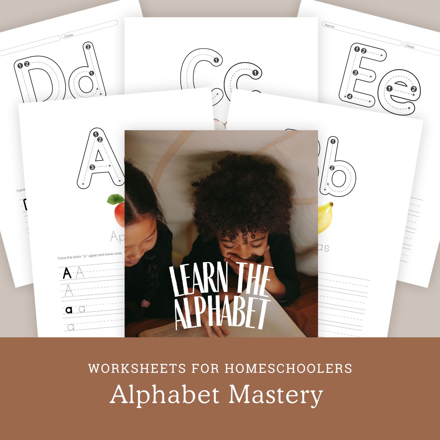 Alphabet Mastery Worksheets for Homeschoolers